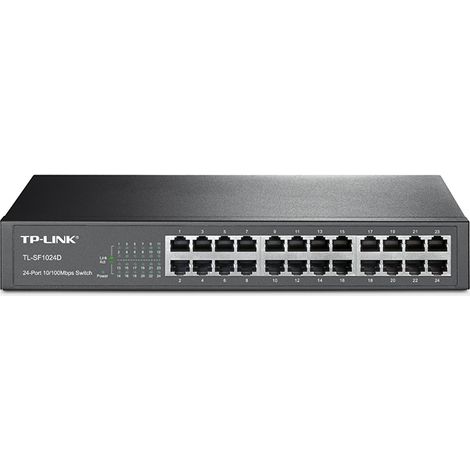 TL-SF1024D No administrado Fast Ethernet (10/100) 1U Negro