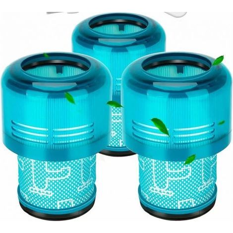 Ensemble de 3 filtres de rechange pour aspirateur Dyson V15, filtres bleus de haute qualité (1/5)