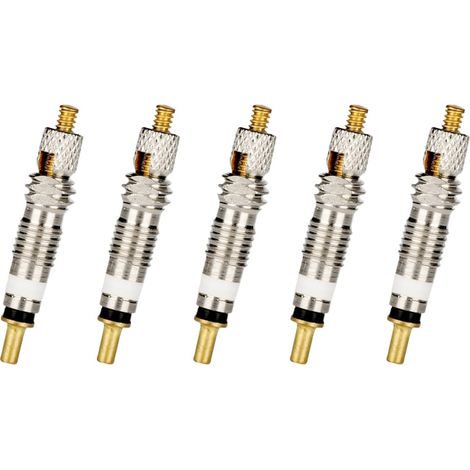 5 pièces Valve de vélo,adaptateurs de Valve de vélo Presta,Presta Valve Cores Obus Valve Presta (1/5)