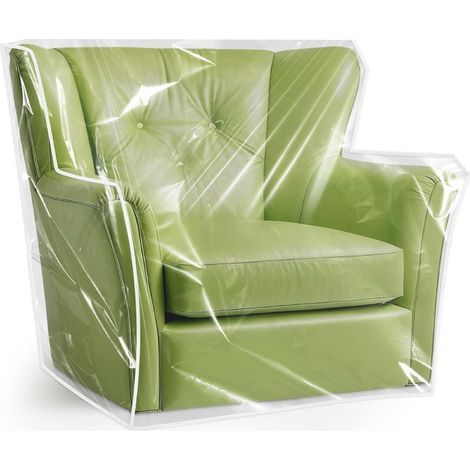 Funda de sofá transparente de PVC, 106,510159264cm, impermeable y antipolvo. (1/5)