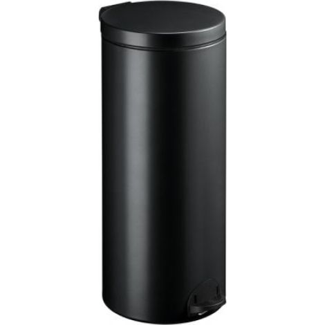 Poubelle à pédale Sanelia - seau antibactérien - 30l - gris manganèse (1/3)