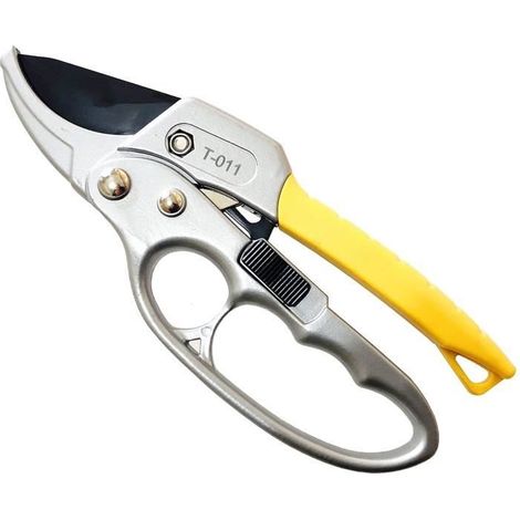 Heckenschere Garten mit Astschere 20 mm, Ratschenschere Ultra-Scharf und Ergonomisches Design mit Handschutz [54
