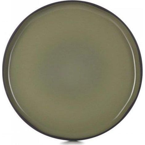 Fuente Revol Caractere plana verde 26 cm porcelana
