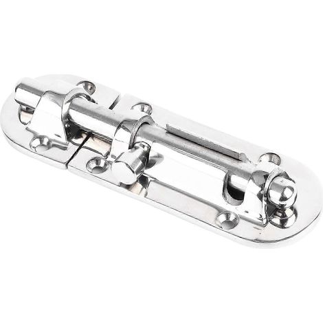 Verrou de porte rond en acier inoxydable 316, loquet coulissant intérieur pour quincaillerie de fenêtre d'armoire (1/5)
