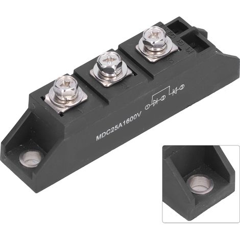 Module redresseur à 3 bornes, accessoires de commande de circuit d'alimentation redressé MDC25A 1600 V