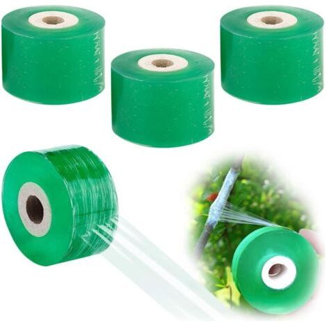 BUNTHAUS PA Ruban de Greffage Auto-Adhésif Étirable PVC 4 Pièces pour Arbres Fruitiers et Réparation de Plantes (1/4)