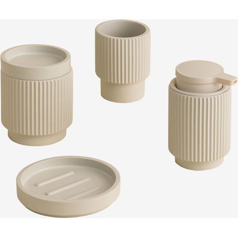 SKLUM Yiriel Badezimmerset Creme-Beige