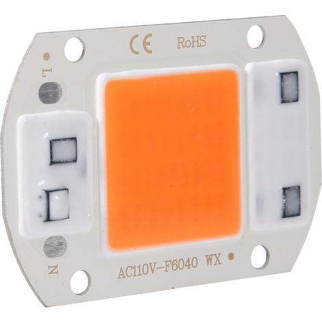 Lot de 2 lampes horticoles à LED intégrées haute luminosité AC110V 30W (puces COB)