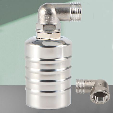 autres Régulateur de niveau de piscine,régulateur de niveau d'eau automatique pour réservoir d'eau,Vanne à flotteur entièrement automatique en acier inoxydable 304, mini robinet à boisseau sphérique à (1/4)