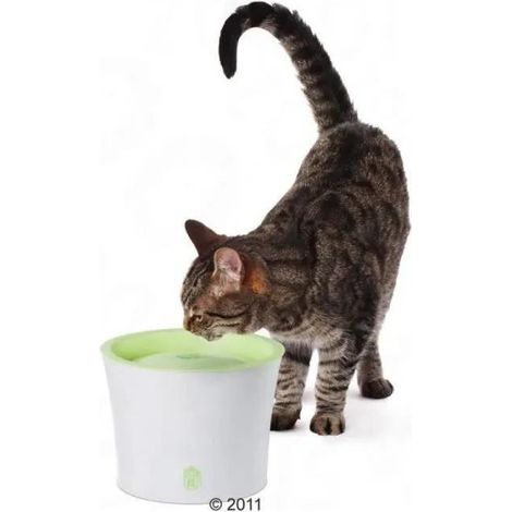 Hagen Cat IT Fuente de Agua blanco y verde 3L