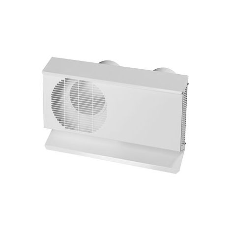 Pluggit Wetterschutzgitter DN125 doppelt Stahlblech, weiß, für ASPH1.0 - ASPH-WSG125D