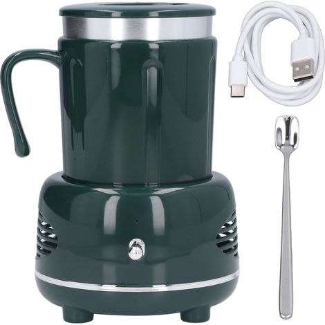Tasse Chaude Froide Aluminium - Refroidissement et Chauffage Rapides, Design Antidérapant pour Café et Gourdes, Vert