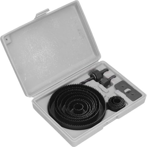 Scie cloche, mèche de perçage en acier rapide, kit d'outils de coupe pour le travail du bois, pour le plâtre plastique (1/5)