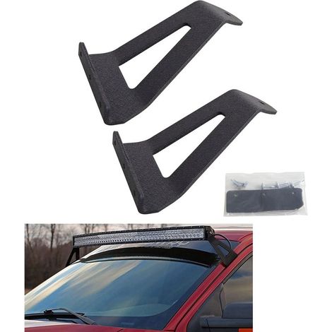Mounting bracket for LED light bar, 52-inch curved LED light bar, mounting bracket for 2004-2014 4WD/2WD, stainless steel (1/5)