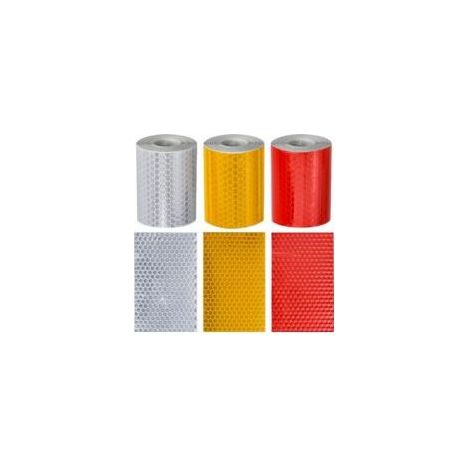 3 Rouleau Ruban Réfléchissant Adhésif 3m x 50 mm Bande Autocollants Reflechissante Réflecteur de Rayon de Vélo Catadioptre pour Véhicules Voitures Remorques Vélos Casques-Crezuo (1/5)