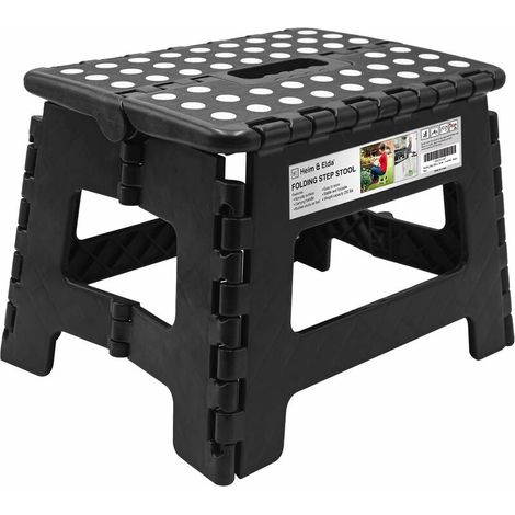 Marche Pied Pliable 9 Pouces Tabouret Pliant Marche Pied Multiusage Our Enfants, Adultes, Cuisine, Jardin et Salle de Bain, 29 x 22 x 22cm, Charge Max 250lb (1/5)