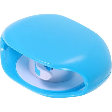 Automatischer Kabelaufroller für USB-Kabel und Kopfhörer, blau