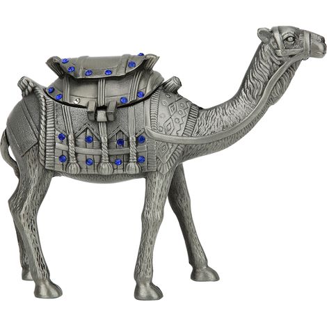 Boîte à bijoux en alliage avec incrustation de strass et motif animal mignon - Cadeau et décoration intérieure