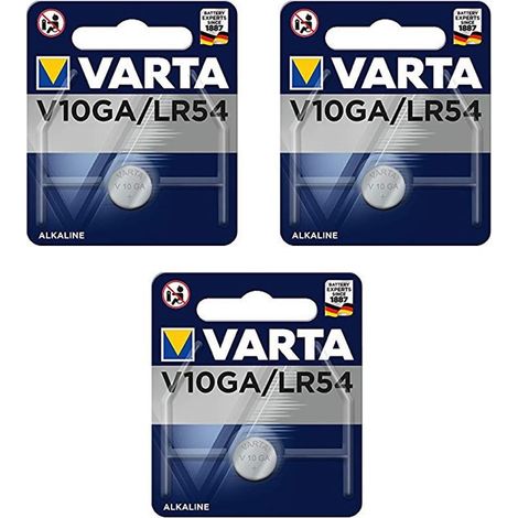 .3 piles Varta V10GA LR54.