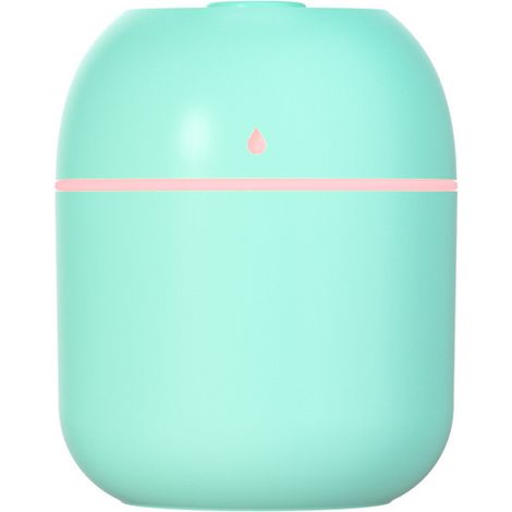 Mini humidificador portátil, 797998 mm, ultra silencioso, apto para coche, oficina, habitación infantil, luz nocturna (1 unidad, verde). (1/4)