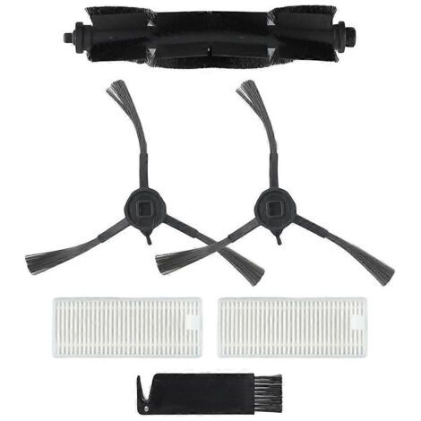 Pi��ces de rechange et accessoires pour aspirateur robot 360 S8 S8 Plus : brosse lat��rale principale, filtre HEPA.