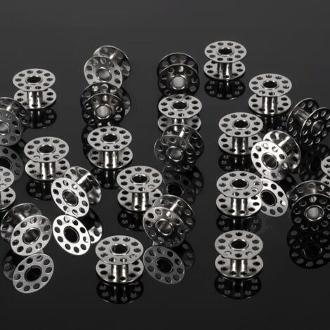 25 Pcs machine a coudre accessoires，couture accessoires，canette machine a coudre，adapté pour les machines à coudre à bobine. (métal) (1/4)
