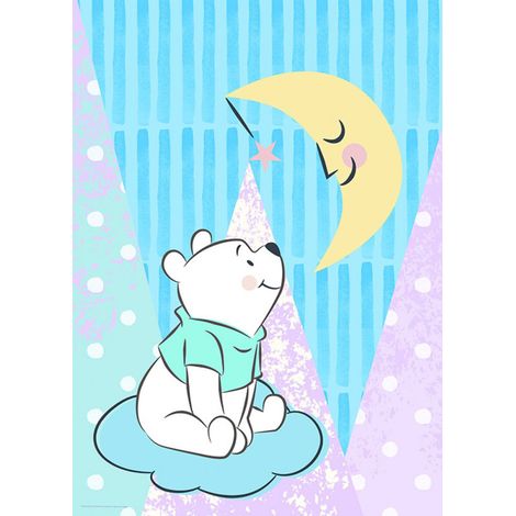 Poster Disney Winnie l'ourson - Winnie regarde la lune 50 cm x 70 cm (1/3)
