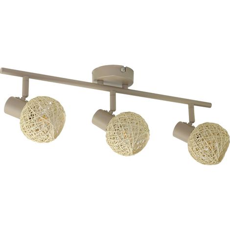 Plafonnier moderne en cachemire avec bandeau décoratif et spots orientables 3xE14 10W DEX Milagro (1/5)