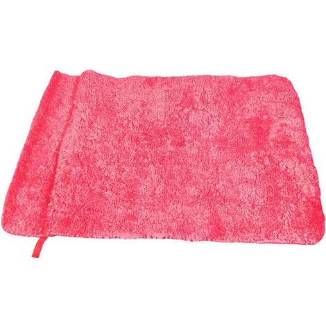 Tappeto da bagno 45x70 cm antiscivolo tappetino morbido assorbente pelo lungo lavabile Pesca (1/4)