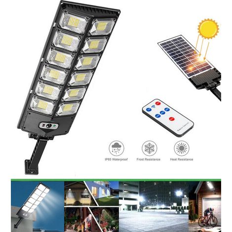 100 W LED solar outdoor floor lamp with 504 LEDs – Waterproof IP65 – Motion sensor – Solar LED floor lamp with sensor and remote control (1/4)