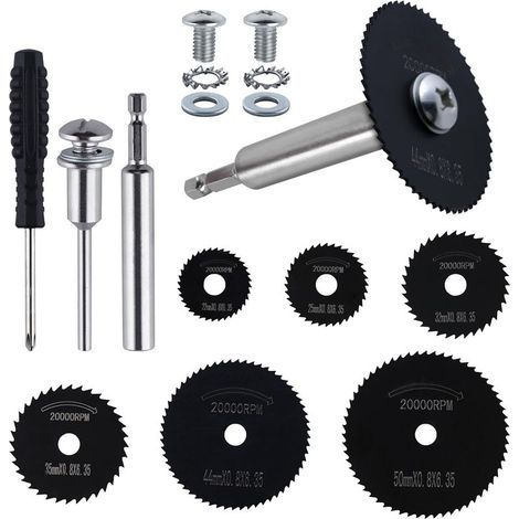 6-teiliges Rohrschneider-Set, HSS-Kreissäge, 1/4"-Rund- und Sechskantschaft, für PVC- und Kunststoffrohre (1/5)