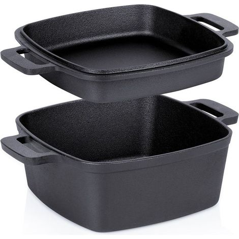 Casserole en fonte 2 en 1 - Vilde - Cast Line - 25 cm - 4,5 l - Couvercle poêle (1/5)
