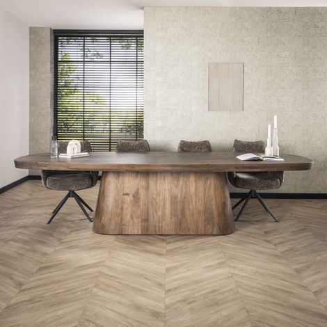 Table à manger 10 places 300x120x77 cm en bois d'acacia brun