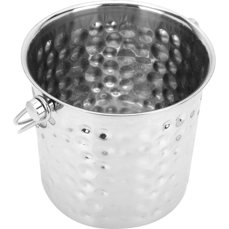 Tragbarer 1-Liter-Eiskübel aus Edelstahl mit Filter, ideal als Champagnerfass oder für die Hausbar (1/5)