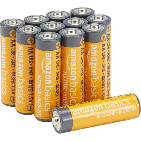 Lot de 12 piles alcalines AA haute performance, 1,5 V, durée de conservation de 10 ans (1/5)