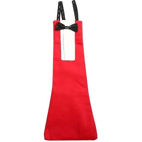 Couches pour canard réglables réutilisables, vêtements pour volaille, tuxedo poulet rouge, coussinets pipi animaux, taille L. (1/4)