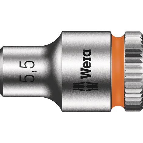 Llave de vaso Wera 8790 hma acero cromo 5,5 mm 23 mm (1/4)