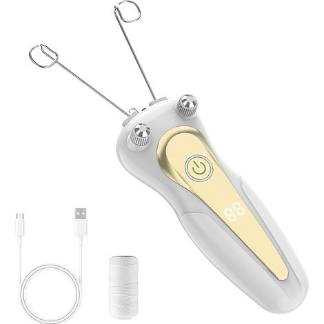 Épilateur électrique pour le visage pour femme, épilateur électrique pour le visage, épilateur USB pour le visage avec LED, épilateur pour le visage pour femme, masseur de visage, rasoir à (1/5)