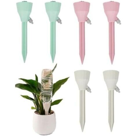 FENOPLASTICA18x5cm 6 Pièces Irrigation Goutte à Goutte Kit, Cône d'Arrosage Automatique Interieur avec Vannes Irrigation Systeme Arrosage Goutte a Goutte Arrosages Automatiques pour Intérieur Extérieu (1/4)