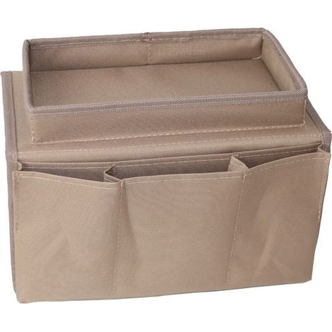 Accoudoir de Canapé Sac de Rangement, Organiseur d'Accoudoir de Canapé, Organisateur d'accoudoir de Chaise de Canapé avec 4 Poches pour Tablettes, Téléphone, Livre, Magazines, Télécommande, 31x54cm (1/5)