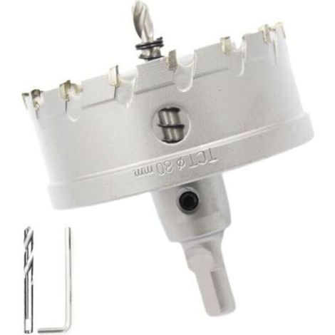 Scie cloche bimétallique en carbure 3-1/8"(80mm) robuste LAIWEI de qualité industrielle coupe trou en acier inoxydable (1/5)