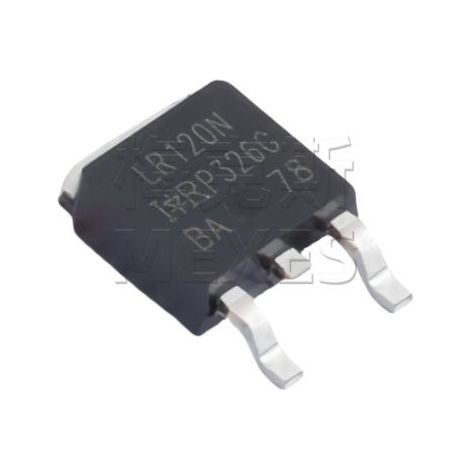 IRLR120NTRPBF boîtier TO-252-2 100V 10A puce transistor MOS de puissance à canal N, composant électronique, 5 unités.