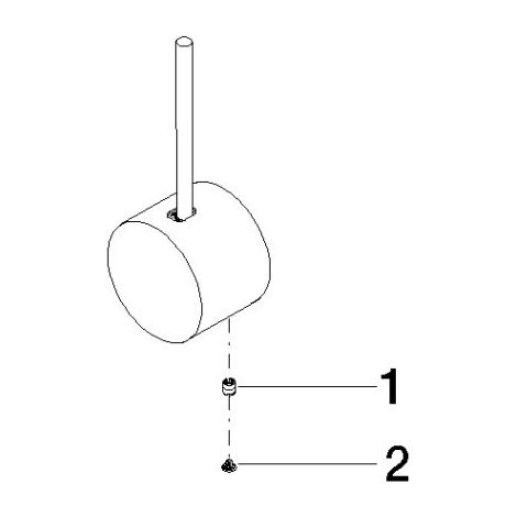 Dornbracht 90206602200-00 Poignée pour lavabo mural Pièces de rechange