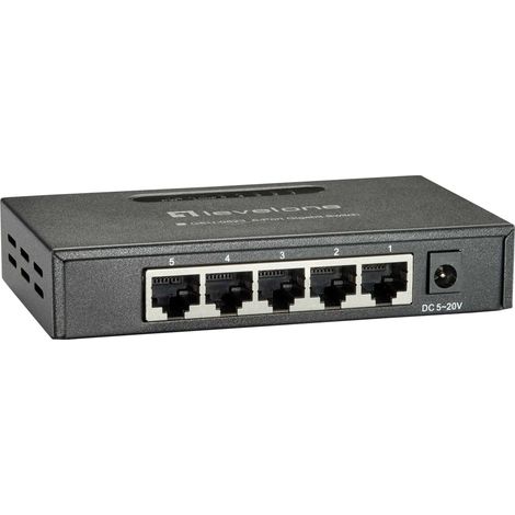 Level One LevelOne Switch 5x GE GEU-0523 Gigabit Metall (GEU-0523) (1/3)