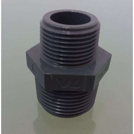 Sonderangebot PVC U Kunststoff Doppelnippel reduziert 2"AGx1 1/2"AG 1020172650000
