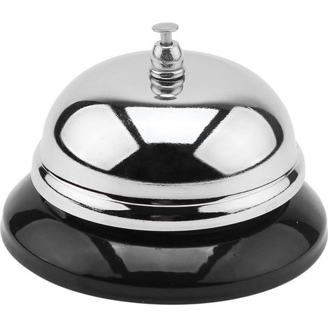 Cloche de service antirouille son clair métal structure main pressée pour hôtel restaurant maison (1/5)