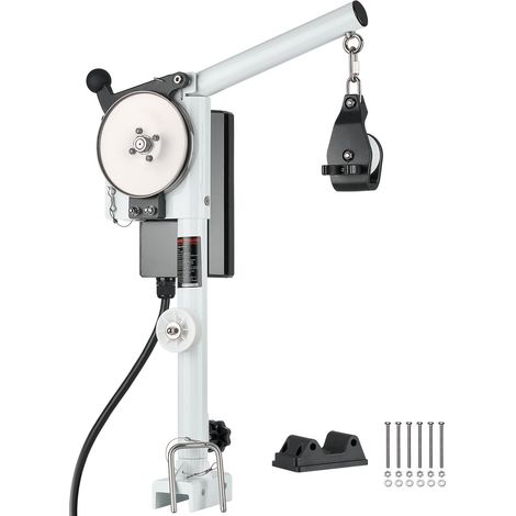 Treuil de Pêche Bateau Électrique, 12 V CC 1200 W, Capacité de Levage 90 kg, Vitesse de Ligne 35 m/min, Rotation 360°, Résistant à la Corrosion, pour Levage de Piège à Crabes, Crevettes, Homards (1/5)