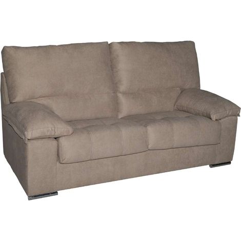 Sofá Purullena 2 plazas en tela antimanchas marrón. 165 CM (ANCHO) x 95 CM (Fondo) x 108 CM (ALTO) (1/3)