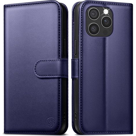 Handyhülle iPhone 16 Pro Klapphülle RFID 6 Für iPhone 16 Pro Blau (1/5)