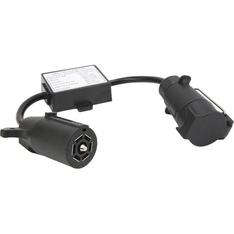 Connecteur de remorque lame américaine à 7 broches vers voie européenne ronde pour caravane bateau porte-vélos